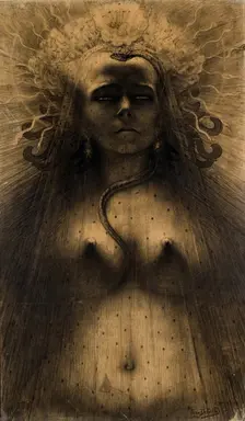 L'Idole de la Perversité (The Idol of Perversity), 1891. Creator: Delville, Jean (1867-1953)