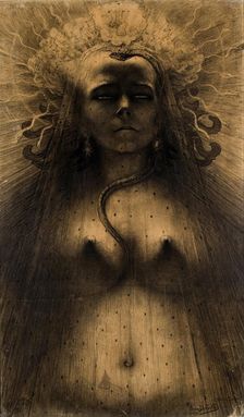 L'Idole de la Perversité (The Idol of Perversity), 1891. Creator: Delville, Jean (1867-1953)