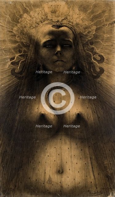 L'Idole de la Perversité (The Idol of Perversity), 1891. Creator: Delville, Jean (1867-1953).