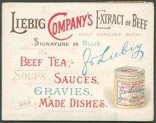 Liebig Company Meat extract, 1880s
