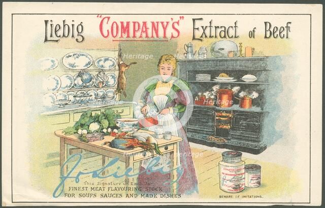 Liebig Company Meat extract, 1880s. Artist: Unknown