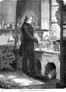 Liebig in His Laboratory-Chemistry mid 19th century (c1885)