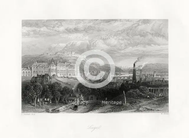 Liege, Belgium, 19th century. Artist: W Miller