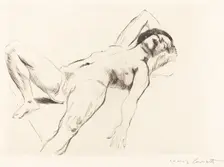 Liegender Weiblicher Akt I (Reclining Female Nude I), 1912. Creator: Lovis Corinth