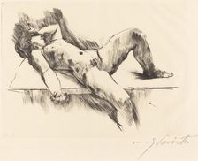 Liegender Weiblicher Akt III (Reclining Female Nude III ), 1913. Creator: Lovis Corinth