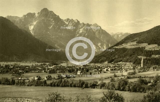 Lienz and the Spitzkofel, Tyrol, Austria, c1935. Creator: Unknown.
