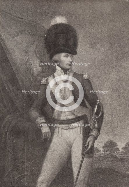 'Lieut.-Colonel Cox, Bloomsbury Volunteers', 18th century, (1909). Artist: Francesco Bartolozzi.