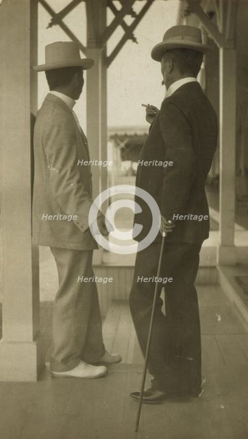 Lieut. Com. Takeshita and Mr. Sato, 1905. Creator: Unknown.