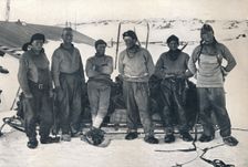 Lieut. Campbell's Party on their Return to Cape Evans 7 November 1912, (1913). Artist: Frank Debenham