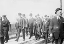 Lieut. Chas. Becker at Sing-Sing, Sheriff Harburger, 1912. Creator: Bain News Service