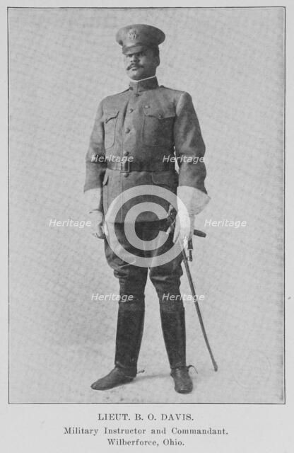Lieut. B. O. Davis. Military Instructor and Commandant. Wiberforce, Ohio, 1915. Creator: Unknown.