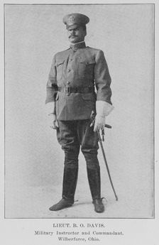 Lieut. B. O. Davis. Military Instructor and Commandant. Wiberforce, Ohio, 1915. Creator: Unknown