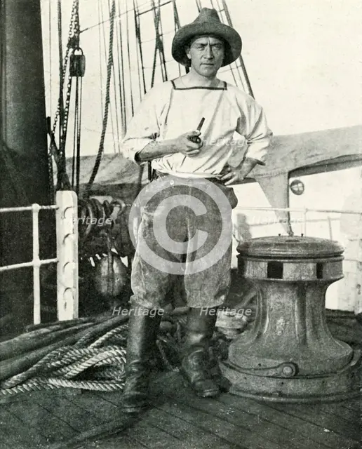 'Lieut. H. E. De P. Rennick', c1910–1913, (1913). Artist: Herbert Ponting.