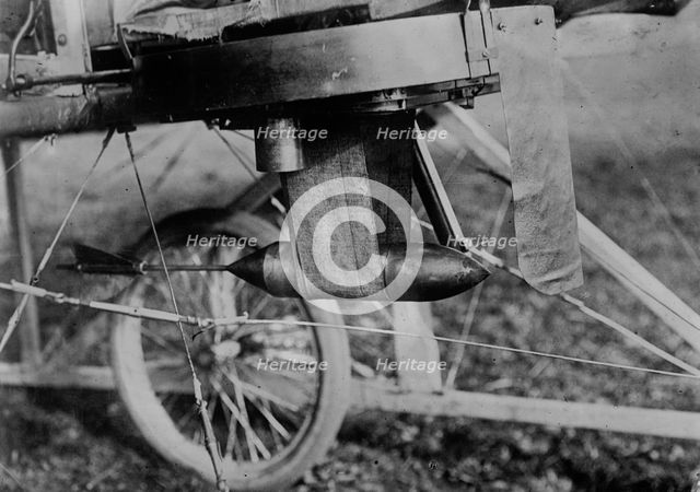 Lieut. Scott's Aero Bomb, (1912?). Creator: Bain News Service.