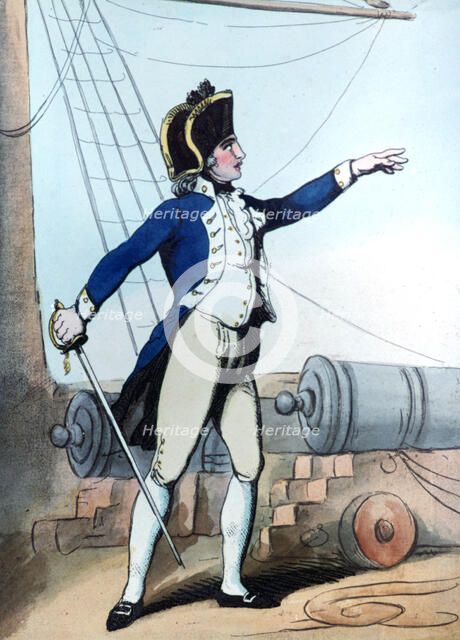 'Lieutenant', 1799. Artist: Thomas Rowlandson