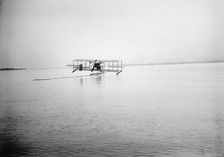 Lieutenant Theodore G. Ellyson, U.S.Navy, Testing Seaplane On Potomac, 1911. Creator: Harris & Ewing