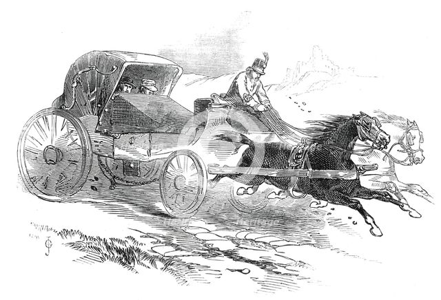 Lieutenant Waghorn's Travelling Carriage, 1845. Creator: Unknown.