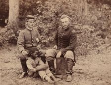 Lieutenant Washington, a Confederate Prisoner, and Capt. Custis [sic] (for Custer) U.S.A., 1862. Creator: Alexander Gardner