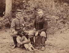 Lieutenant Washington, a Confederate Prisoner, and Capt. Custis [sic] (for Custer) U.S.A., 1862. Creator: Alexander Gardner