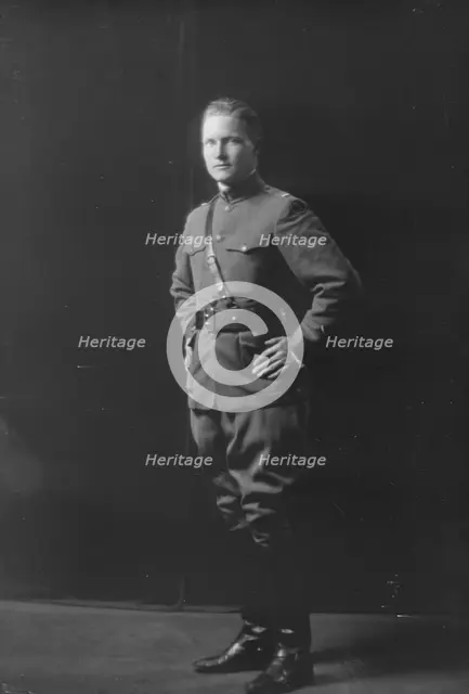 Lieutenant Bartlett Boder, portrait photograph, 1919 Mar. 19. Creator: Arnold Genthe.