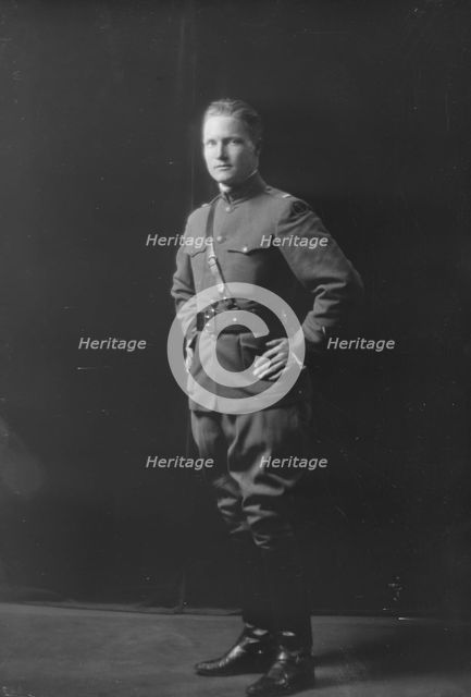 Lieutenant Bartlett Boder, portrait photograph, 1919 Mar. 19. Creator: Arnold Genthe.