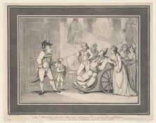 Lieutenant Bowling pleading the cause of young Rory to his Grandfather, May 12, 1800., May 12, 1800. Creator: Thomas Rowlandson