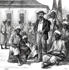 Lieutenant Cameron and some of his African followers, 1876. Creator: W. J. P.