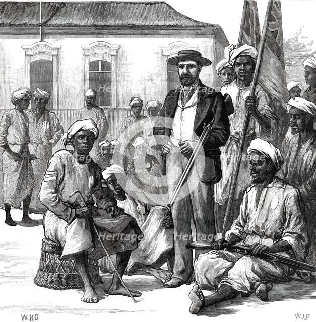 Lieutenant Cameron and some of his African followers, 1876. Creator: W. J. P..
