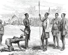 Lieutenant Cameron's Sketches in Central Africa: Kasongo's Levee, 1876. Creator: Unknown