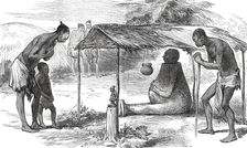 Lieutenant Cameron's Travels in Central Africa: Clay Idol at Bwarwé...1876. Creator: Unknown
