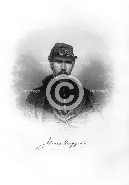 Lieutenant Colonel James Haggerty, American soldier, (1872).Artist: John A O'Neill