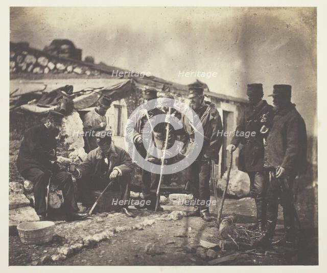 Lieutenant Colonel Shadforth and Officers of the 57th, 1855. Creator: Roger Fenton.