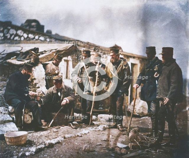 Lieutenant Colonel Shadforth and Officers of the 57th, 1855. Creator: Roger Fenton.
