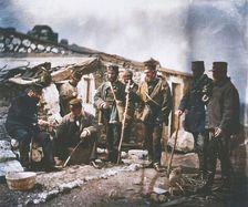 Lieutenant Colonel Shadforth and Officers of the 57th, 1855. Creator: Roger Fenton