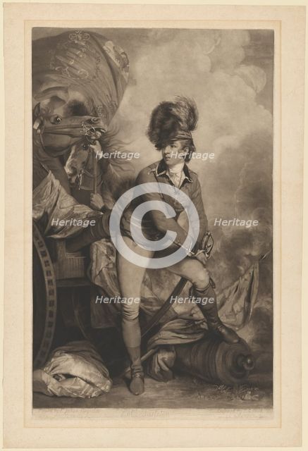 Lieutenant Colonel Sir Banastre Tarleton, published 1782. Creator: John Raphael Smith.