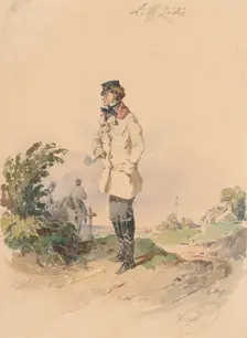 Lieutenant Count Zichi, around 1849. Creator: Friedrich Carl von Scheidlin