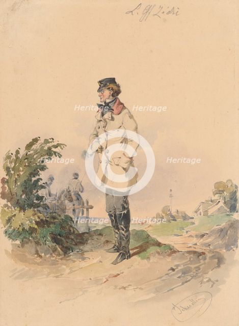 Lieutenant Count Zichi, around 1849. Creator: Friedrich Carl von Scheidlin.