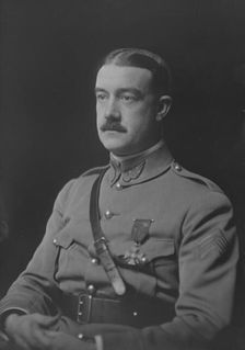Lieutenant DeBrousse, portrait photograph, 1919 Feb. 3. Creator: Arnold Genthe