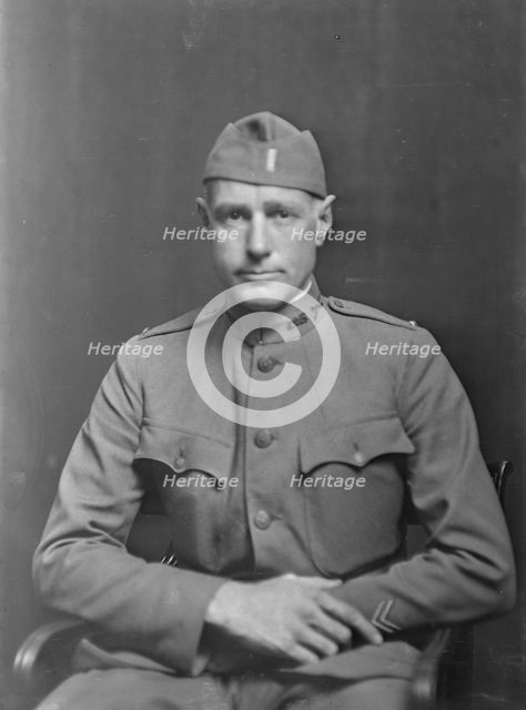 Lieutenant E.T.H. Metcalf, portrait photograph, 1918 Sept. 10. Creator: Arnold Genthe.