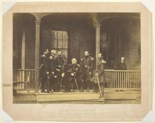 Lieutenant General Scott, General-in-Chief, U.S. Army and Staff, 1861. Creator: Mathew Brady