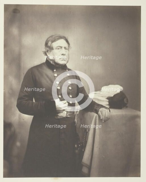 Lieutenant General Sir H.J.W. Bentinck, K.C.B., 1855. Creator: Roger Fenton.