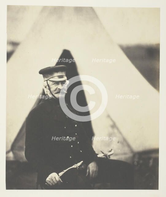 Lieutenant General Sir Richard England, K.C.B., 1855. Creator: Roger Fenton.