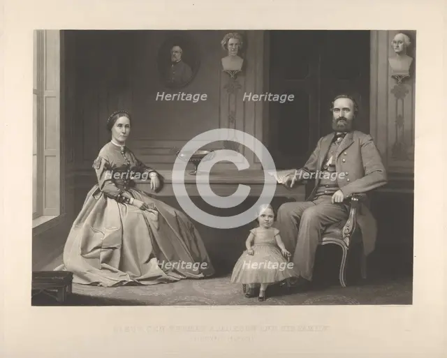 Lieutenant General Thomas J. Jackson and His Family ("Stonewall Jackson"), 1866. Creator: William Sartain.