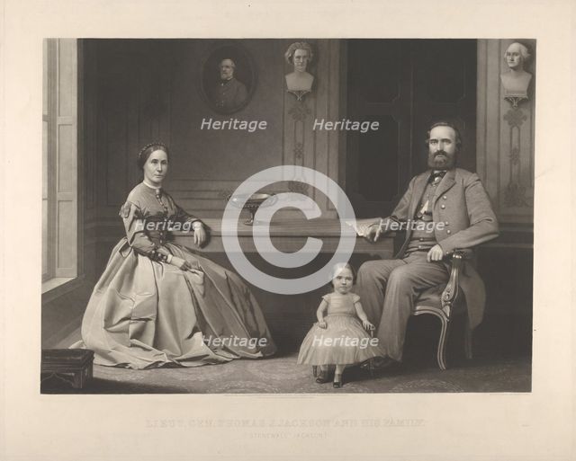 Lieutenant General Thomas J. Jackson and His Family ("Stonewall Jackson"), 1866. Creator: William Sartain.