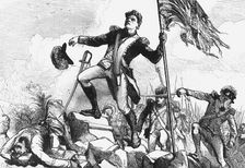 Lieutenant Graham Planting the Standard c1891. Creator: James Grant