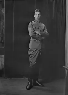 Lieutenant H. Wanger, portrait photograph, 1918 Sept. 20. Creator: Arnold Genthe