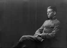 Lieutenant H. Wanger, portrait photograph, 1918 Sept. 20. Creator: Arnold Genthe