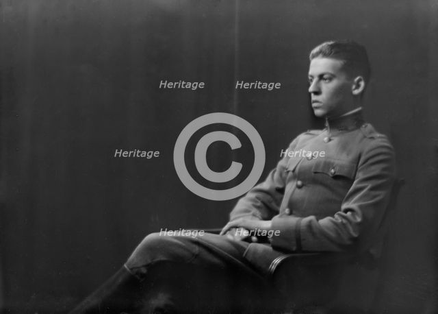 Lieutenant H. Wanger, portrait photograph, 1918 Sept. 20. Creator: Arnold Genthe.