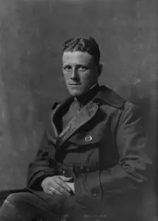 Lieutenant Hall, portrait photograph, 1918 Mar. 1. Creator: Arnold Genthe
