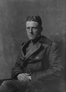 Lieutenant Hall, portrait photograph, 1918 Mar. 1. Creator: Arnold Genthe